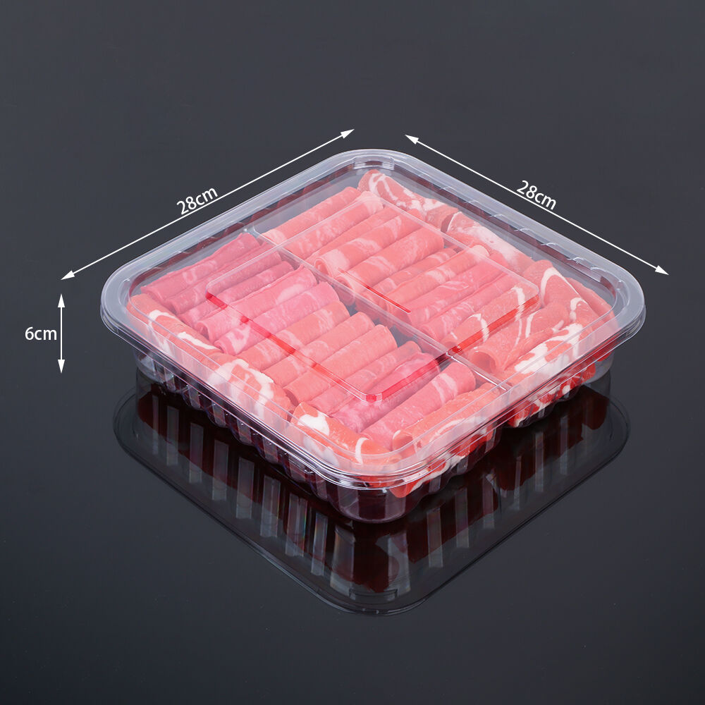 HMF2828-6 工業用食品トレイ・フタ：新鮮度70％向上、FDA／BRC認証
